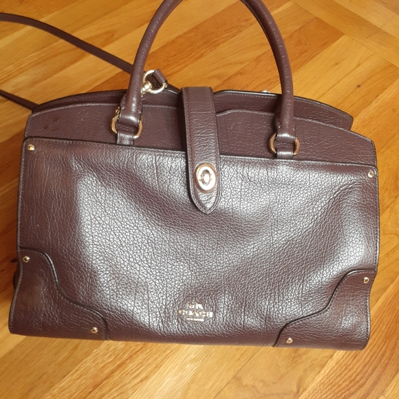 Coach Mercer Satchel 24 Bag Brown OS Coach - Picture 5 of 5